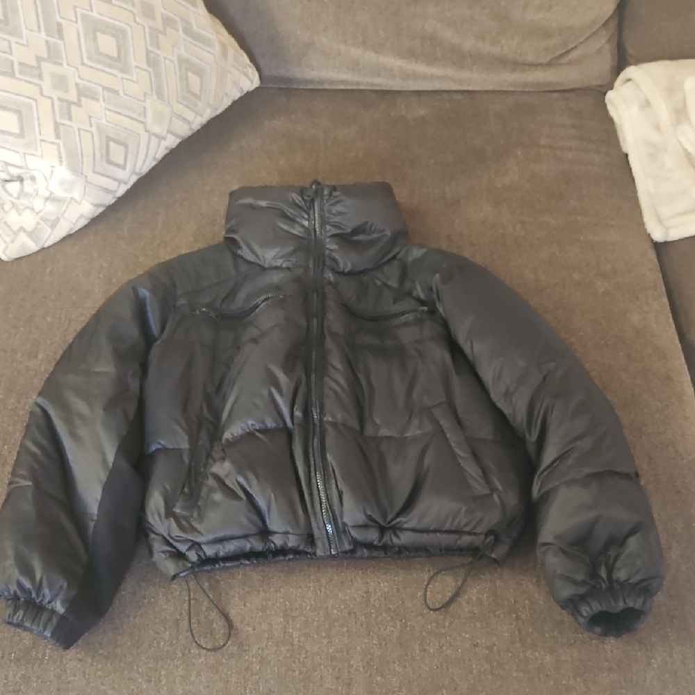 Blanc Noir Black Puffer Jacket